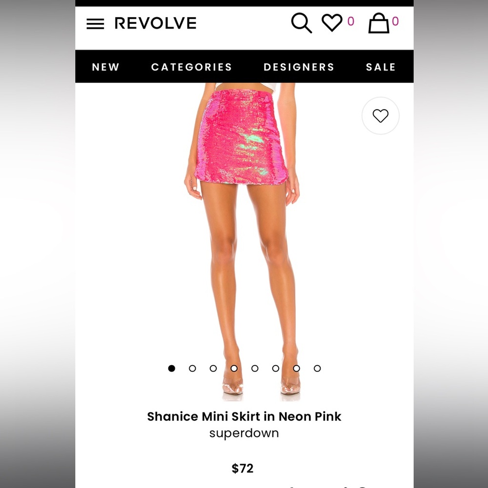Shanice Mini Skirt in Neon Pink- Superdown